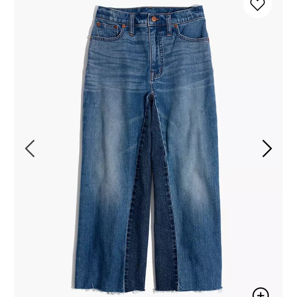 Wide-Leg Crop Jeans: Gusset Edition